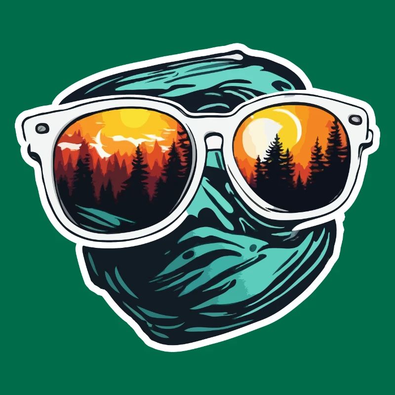 Sunglasses / Reflection / Forest / Reflection