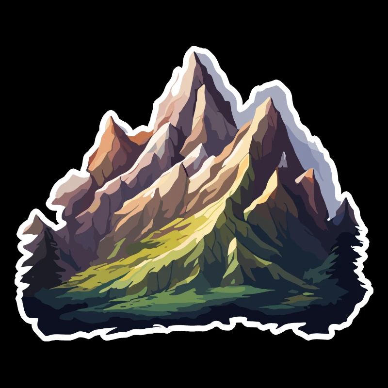 Mountain / Alps / Summit / Nature / Forest / Rock