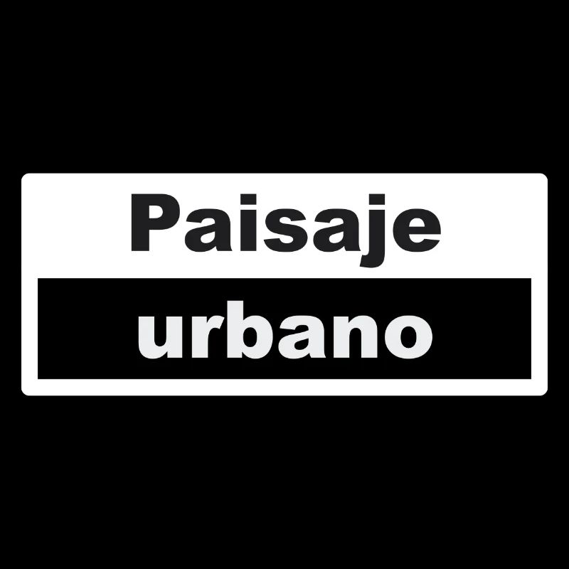 Stadtbild Typografie spanisch