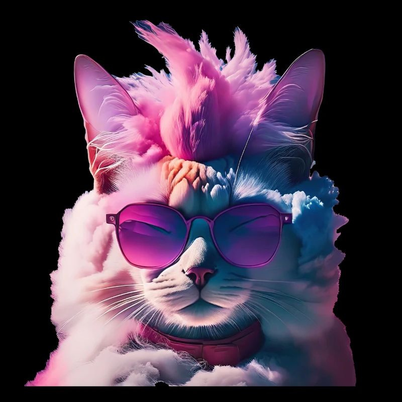 Punkrock Katzenshirt Irokese Geschenkidee Geschenk