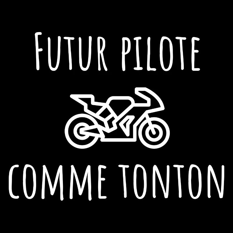 Futur pilote comme tonton cadeau humour bébé