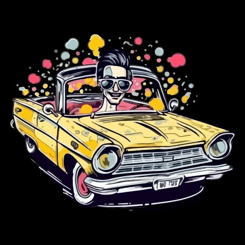 Eric en cabriolet