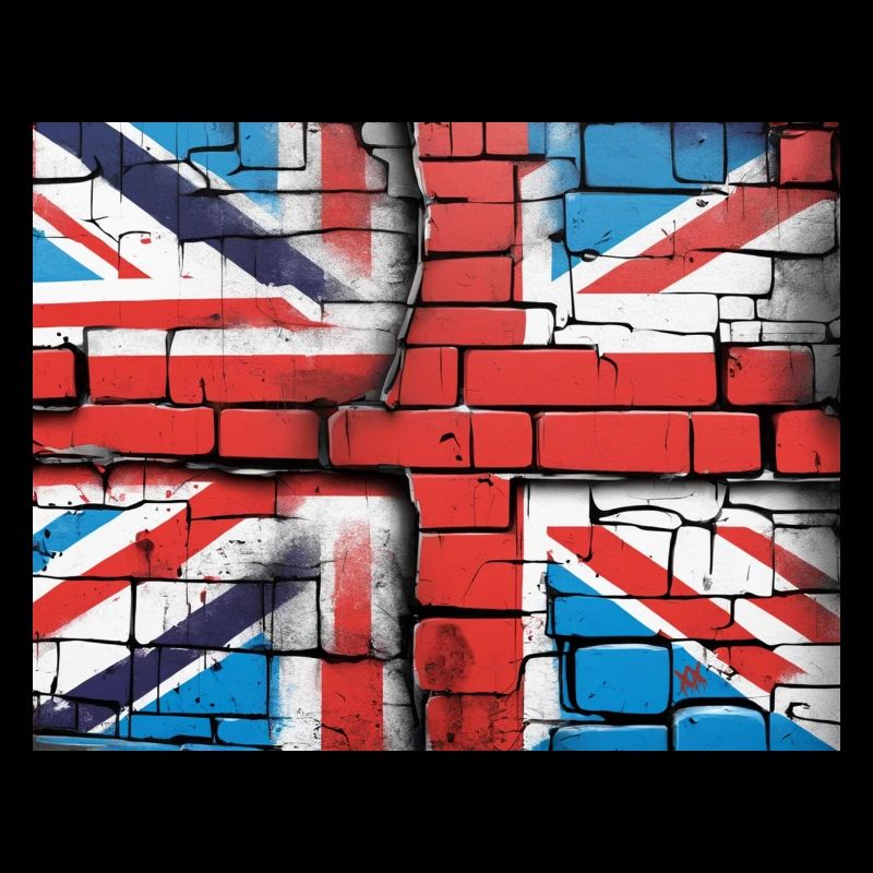 Britische Flagge Graffiti Kunst