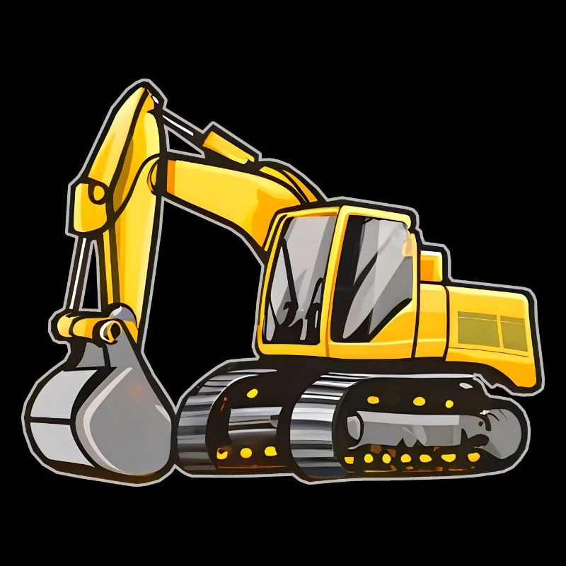 Excavatrice jaune