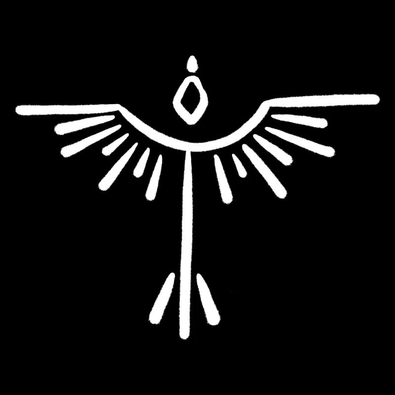 Vogelsymbol Weiß