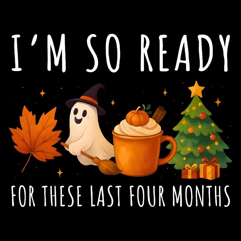 Herbstlicher Halloween- und Weihnachtsgruß