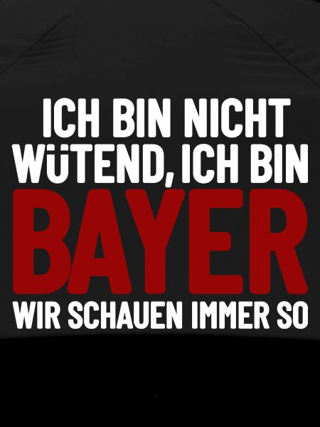 I'm not angry - I'm Bavarian