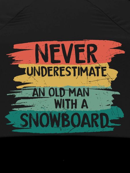 Never underestimate old snowboarder