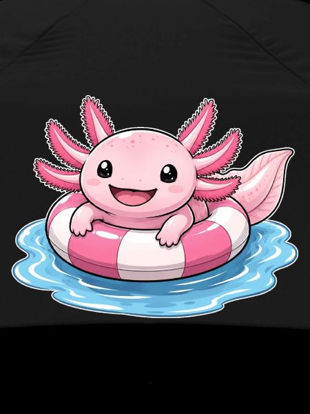 Süßer Axolotl im Schwimmring