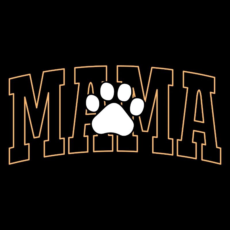 Maman avec empreinte de patte