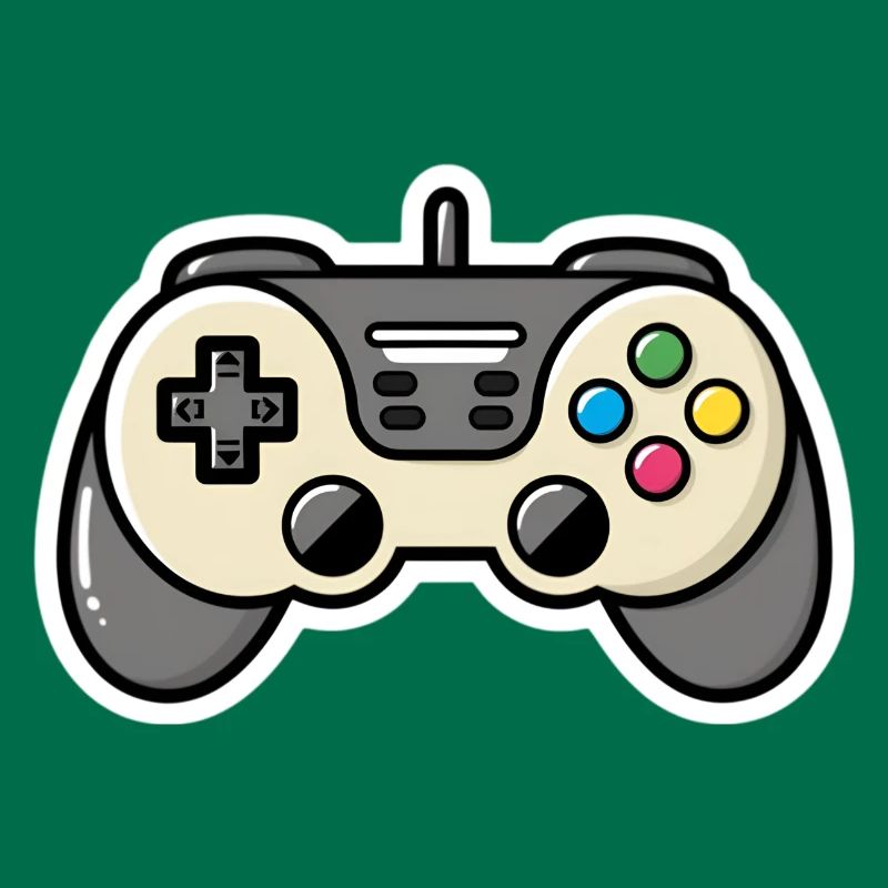 Controller Konsole Gamer Geschenk Comic Style Süß