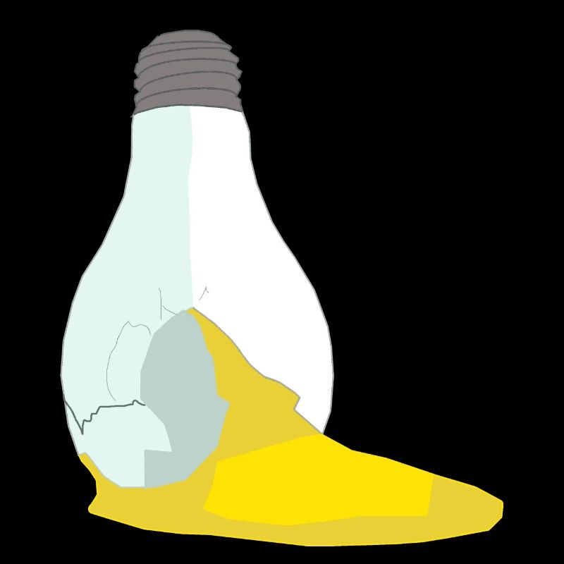 Light Bulb Egg Broken Surrealism Art