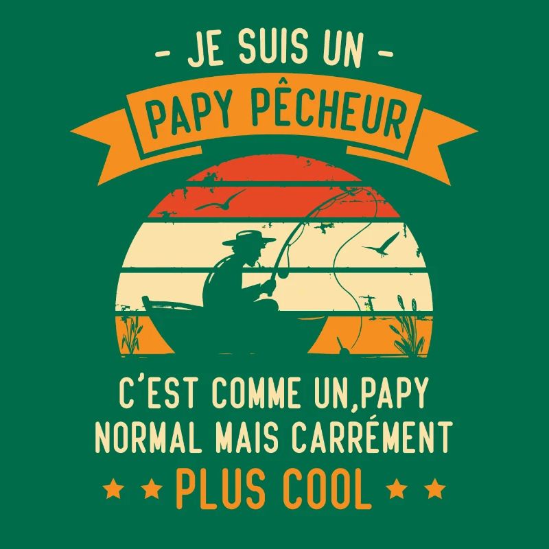 Je suis un papy pêcheur c'est comme un papy normal