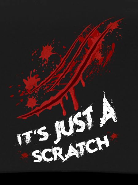 Halloween scratch mark