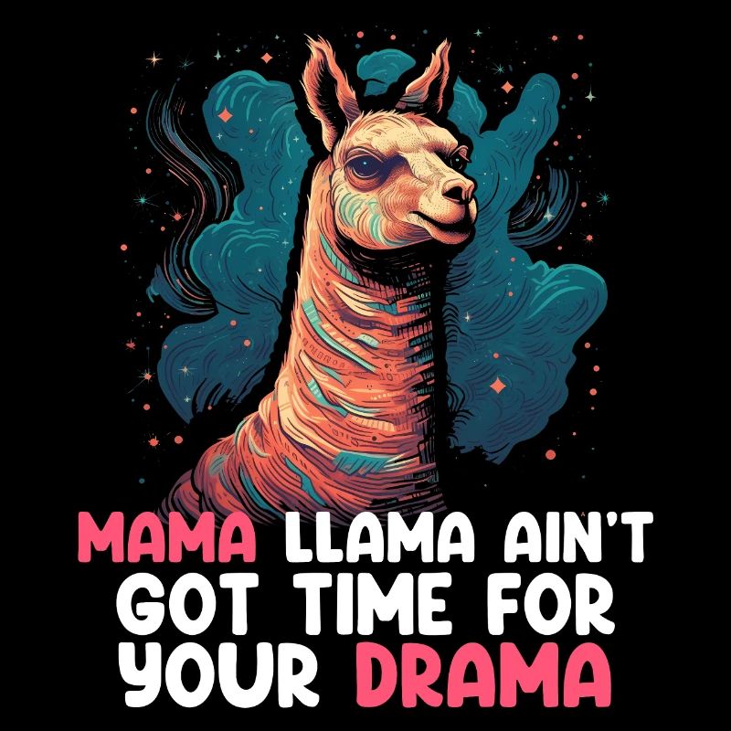 MAMA LLAMA GOT NO TIME FOR DRAMA Muttertag