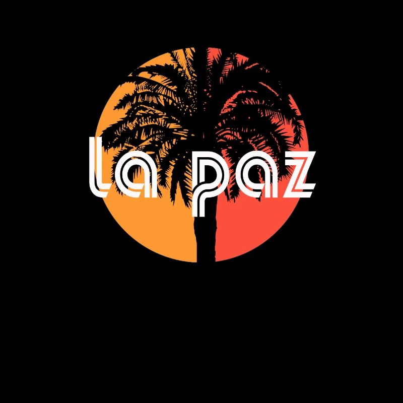La Paz Mexico Artistic Vacation Souvenir Palm Tree