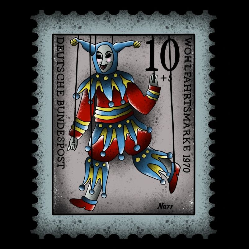 Briefmarke Narr