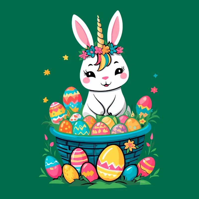 Funny Unicorn Easter Bunny Cute Easter Unicorn