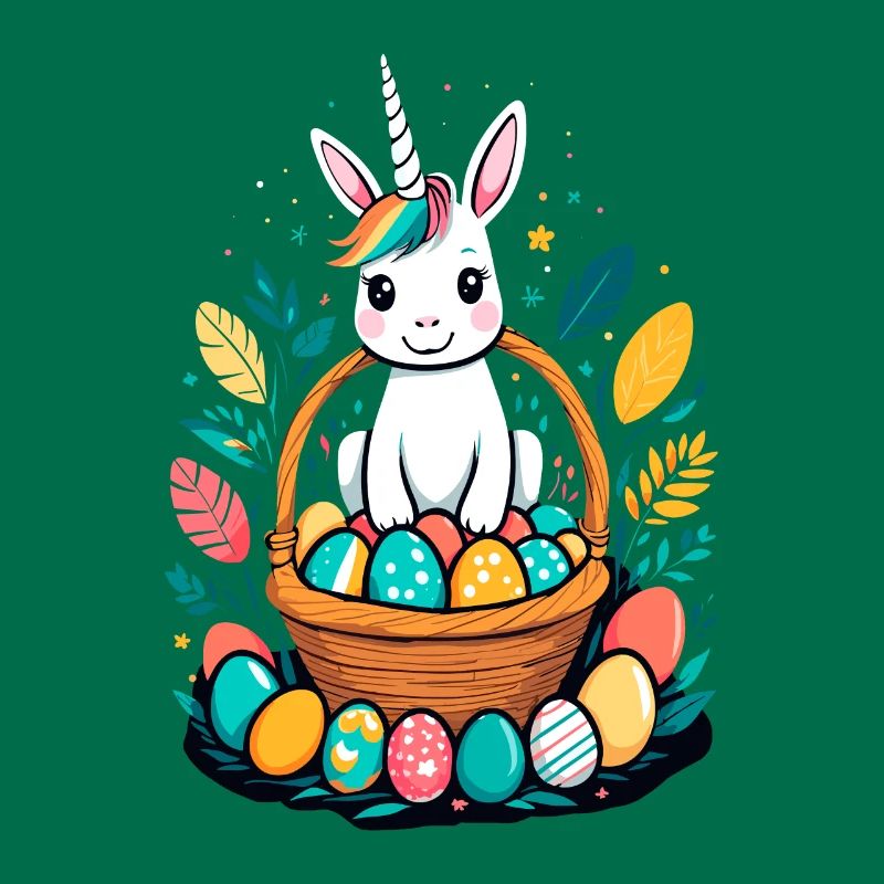 Funny Unicorn Easter Bunny Cute Easter Unicorn