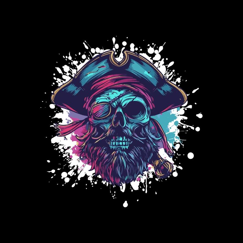 Capitaine du crâne de pirate