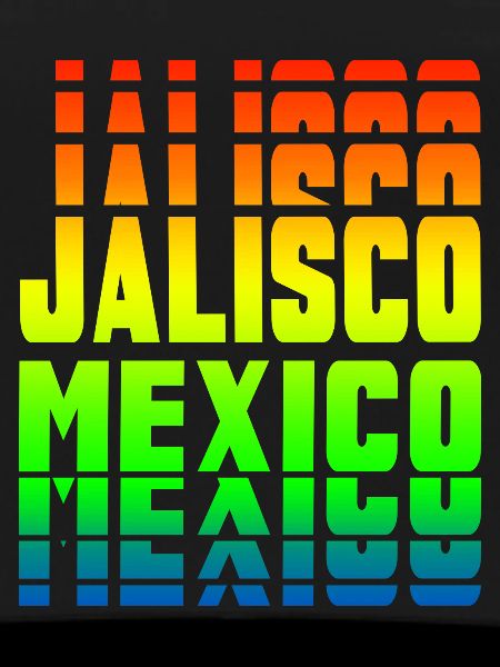 Jalisco Mexico rainbow design
