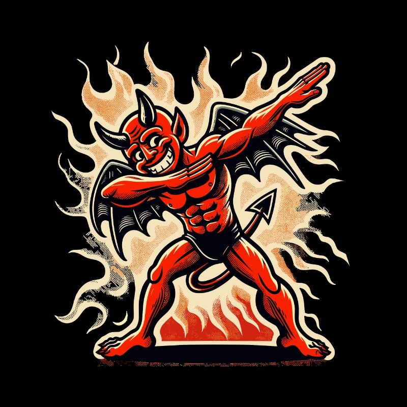 Dabbing Devil Funny Dabbing Design Costume