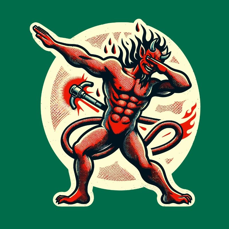 Dabbing Devil Funny Dabbing Design Costume