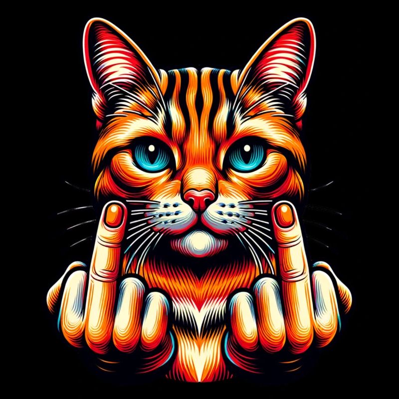 Drôle de chat maléfique