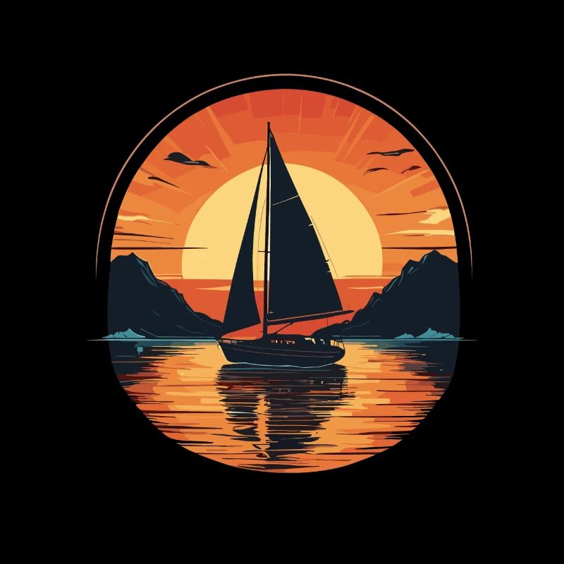 äSegelboot Sonnenuntergang Abenteuer
