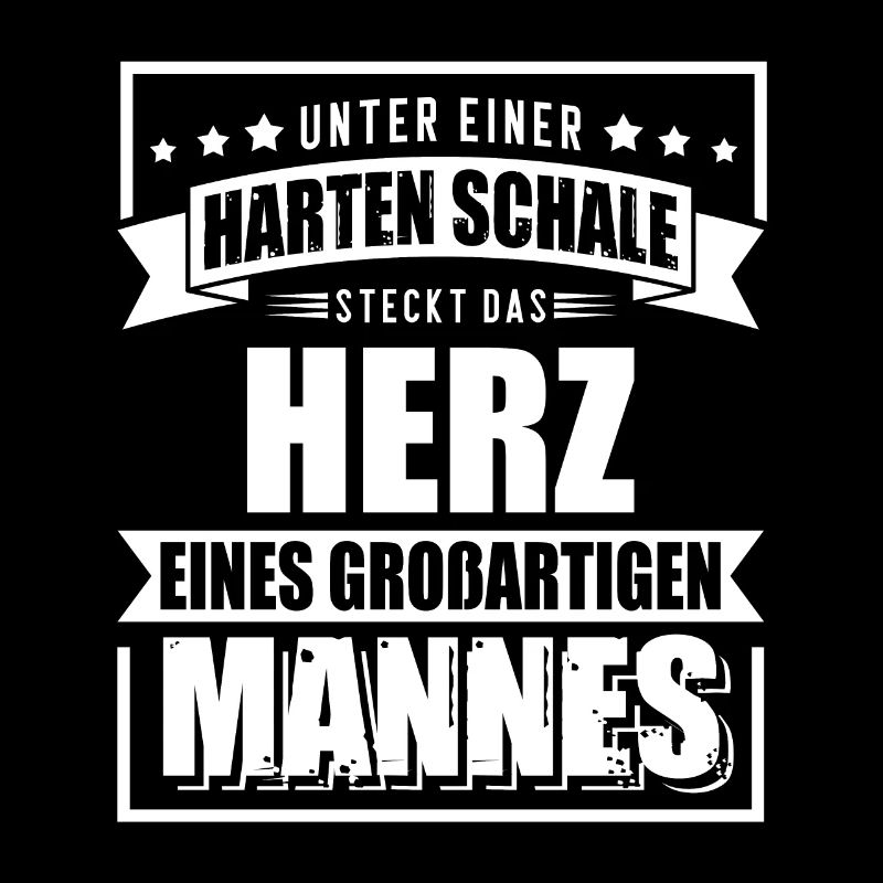 Starke Schale großes Herz Ehemann Vater