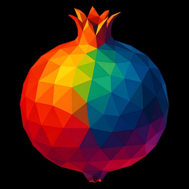 WPAP Stil - Granatapfel