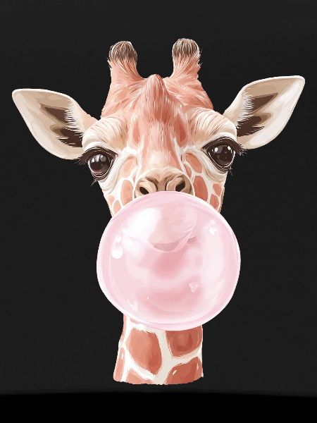 Funny Giraffe Bubble Gum