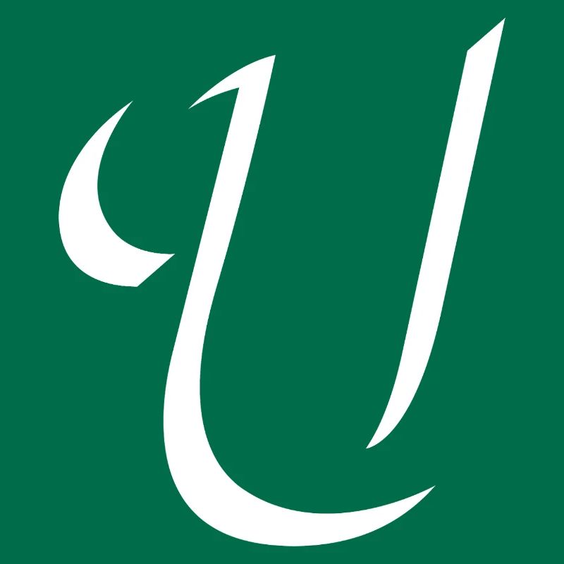 Elegant Letter U pattern with dynamic shape