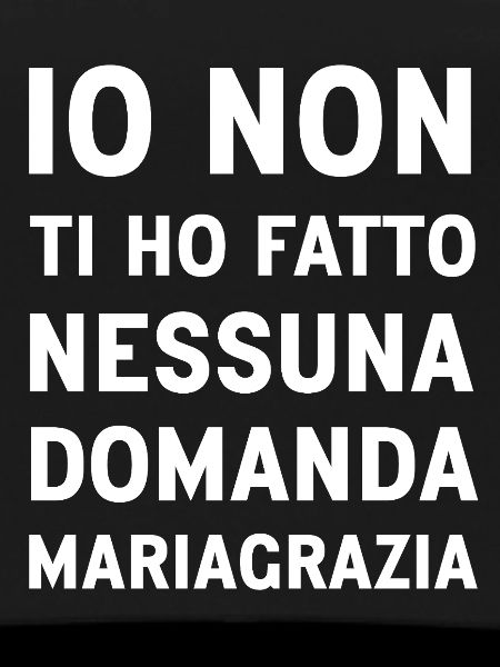 Mariagrazia (Black Version)