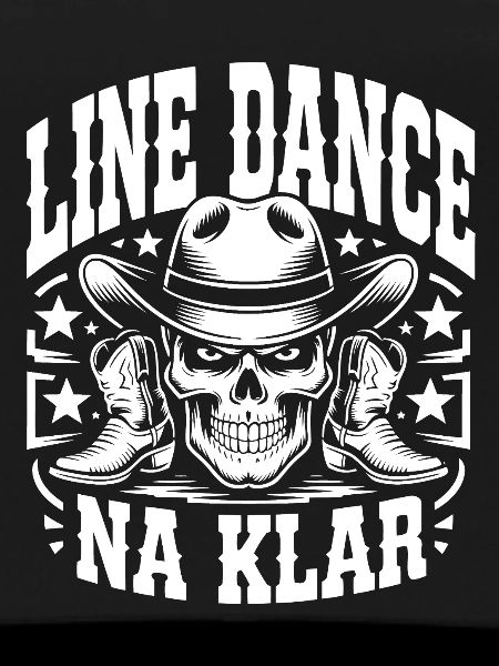 Line Dance Skull Cowboy