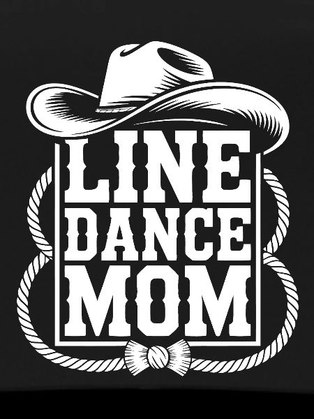 Line Dance Mom Western Logo