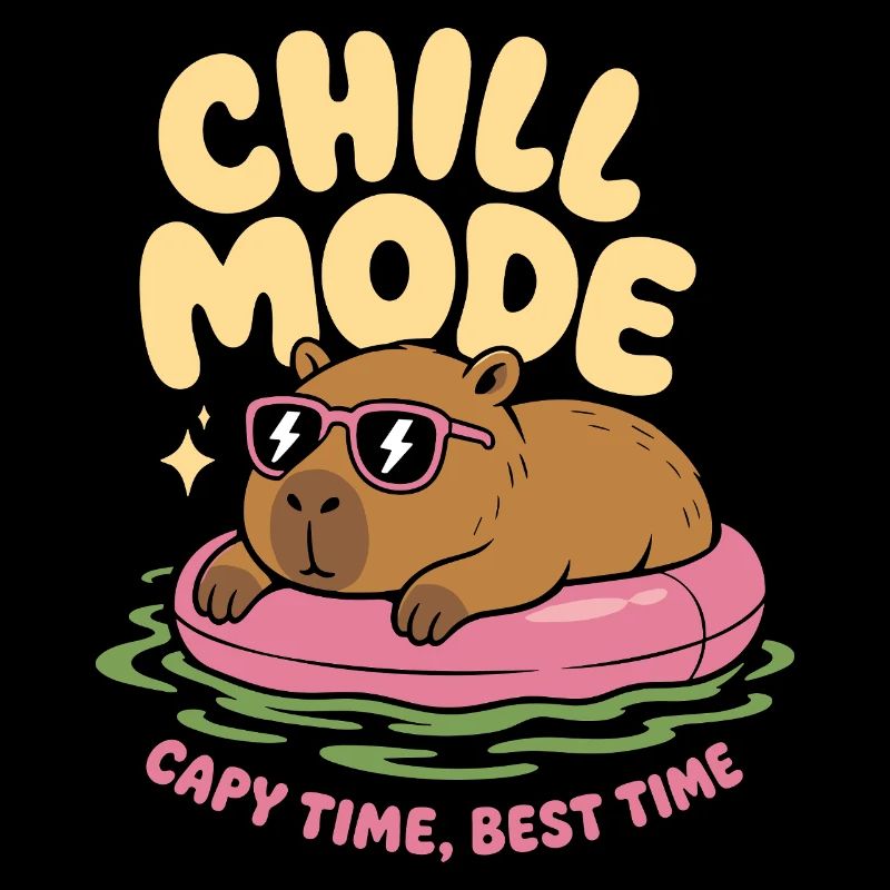 Chill Mode Capybara No Rush