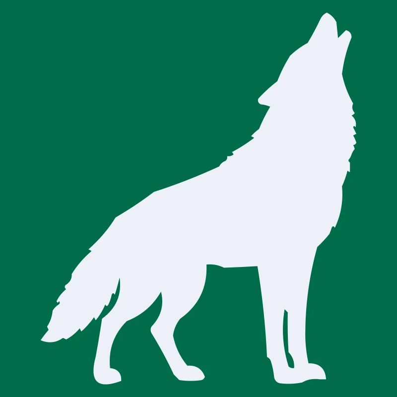 Wolf Silhouette Moonlight
