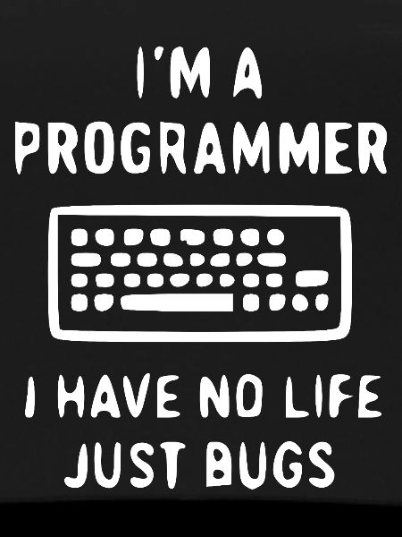 Programmierer Spruch – Bugs statt Leben