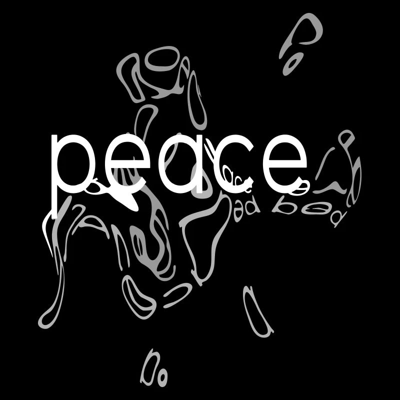 Peace Statement - Stylish Letter Art Design