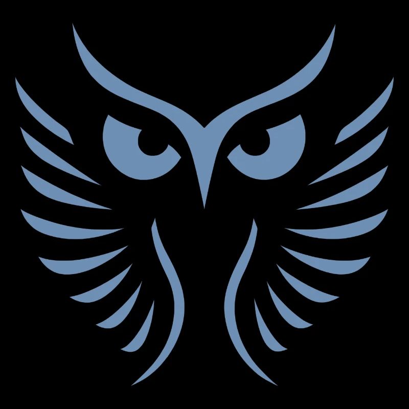 Moderne Eule: Abstrakte, Minimalistische Kunst