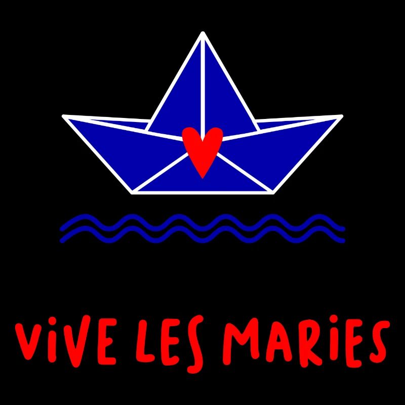 VIVE LES MARIES. JUST MARRIED. SAINT VALENTIN