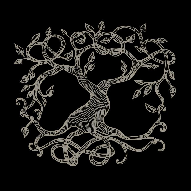 Celtic tree, beige