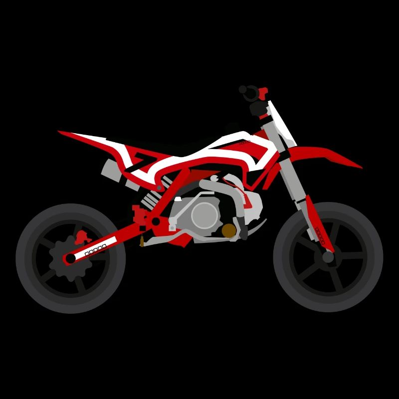 super Moto Red White