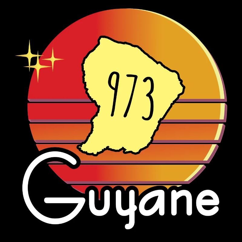 Belle idee cadeau souvenir carte de la Guyane