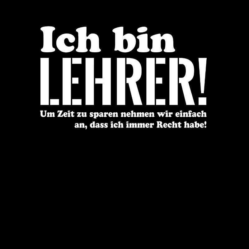 Ich bin Lehrer