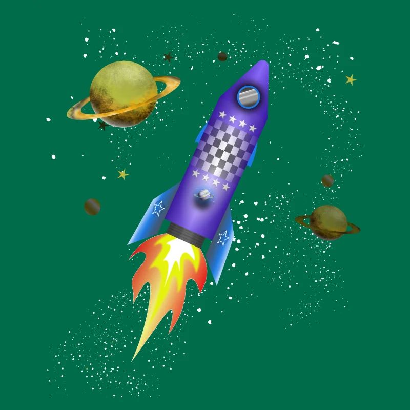 Fusée dans l'espace