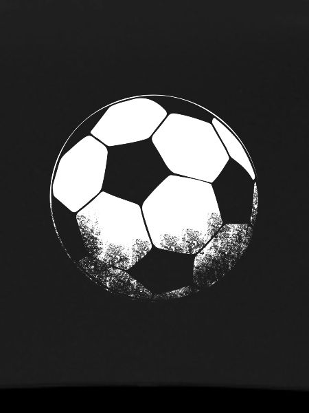 Black White Football Silhouette