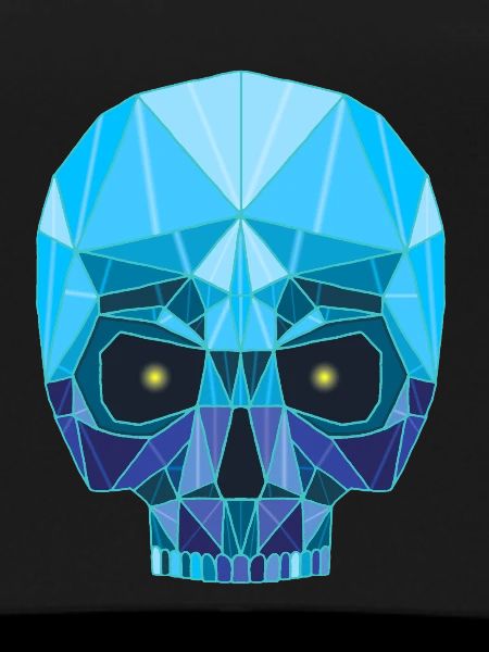 Sapphire skull