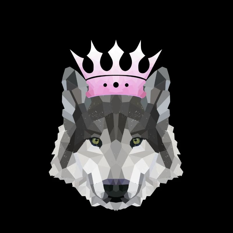Krone POLYGON WOLF Husky Wölfe Rudel